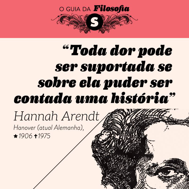 “Toda dor pode ser suportada se sobre ela puder ser contada uma história”, Hannah Arendt “Toda dor pode ser suportada se sobre ela puder ser contada uma história”, Hannah Arendt