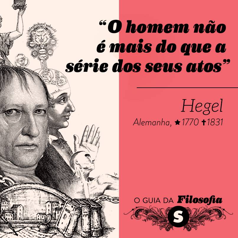 “O homem não é mais do que a série dos seus atos”, Hegel “O homem não é mais do que a série dos seus atos”, Hegel
