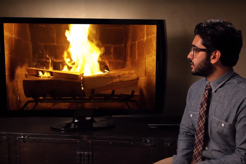 A Netflix tem um vídeo de uma hora com uma fogueira queimando