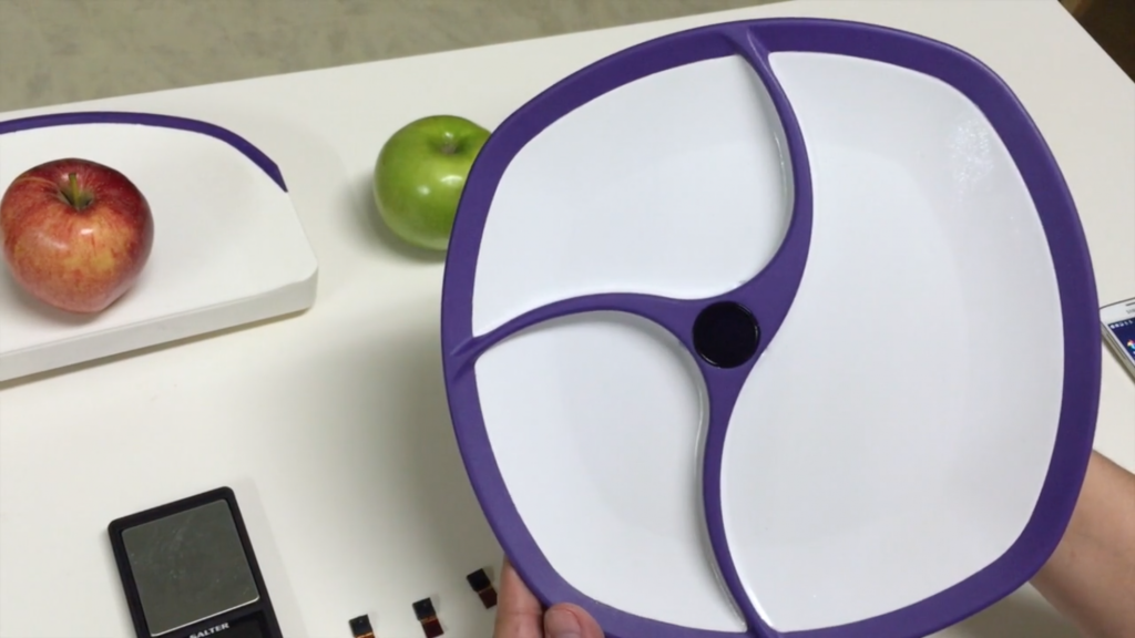 O prato que conta as calorias