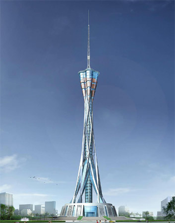 9. Henan Tower. Foi inaugurada em 2011 em Zhengzhou, na China. Tem 388 metros. 9. Henan Tower. Foi inaugurada em 2011 em Zhengzhou, na China. Tem 388 metros.
