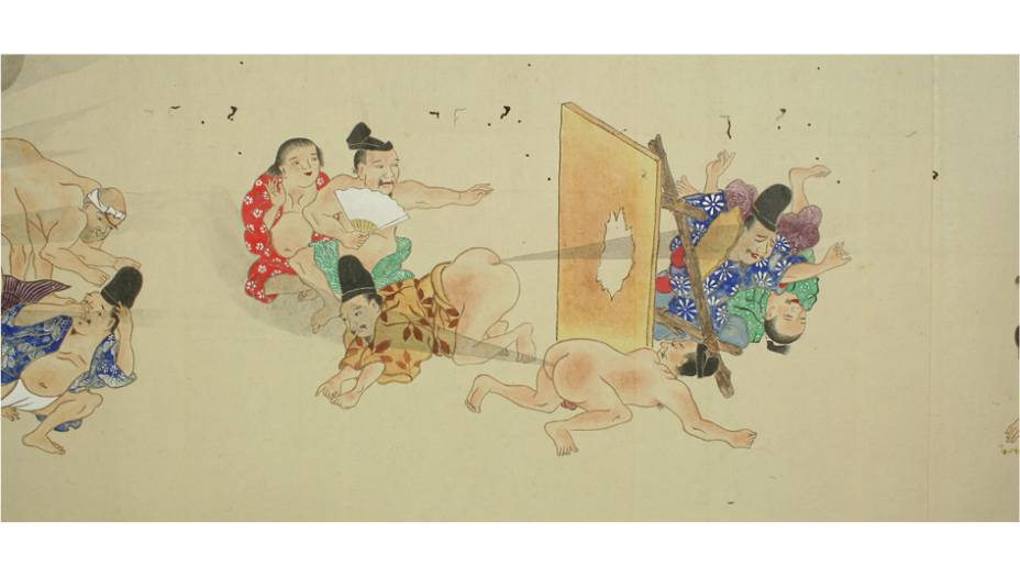 Nenhuma proteção é suficiente contra os peidos nipônicos. Repare na cara das pessoas à esquerda: o cheiro parece ~intenso~. Nenhuma proteção é suficiente contra os peidos nipônicos. Repare na cara das pessoas à esquerda: o cheiro parece ~intenso~.