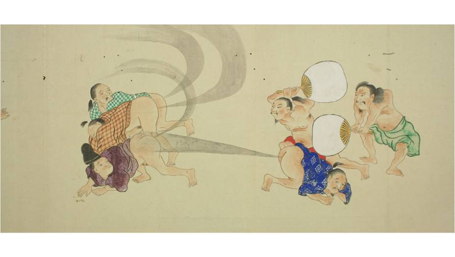 Quando os europeus tentam um contra ataque, os japas estão mais que preparados: com leques tradicionais, eles abanam o punzinho inimigo pra longe: "Aqui não, queridinhos", eles dizem. Quando os europeus tentam um contra ataque, os japas estão mais que preparados: com leques tradicionais, eles abanam o punzinho inimigo pra longe: "Aqui não, queridinhos", eles dizem.