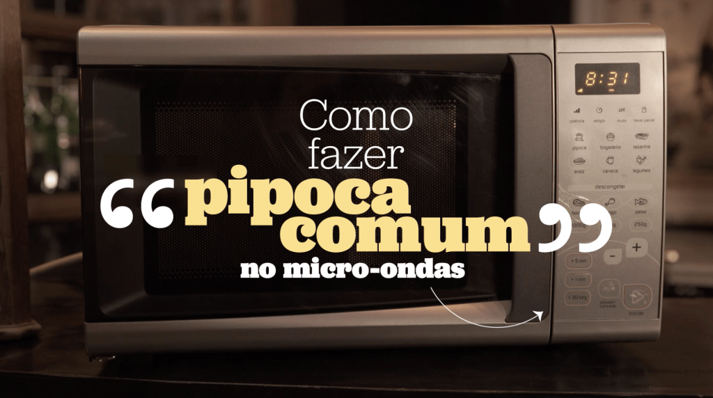 Como fazer pipoca comum no micro-ondas – HACK #1