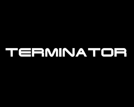 Essa fonte também é inspirada pela sétima arte: ela recria o logo do filme ´O Exterminador do Futuro´. Essa fonte também é inspirada pela sétima arte: ela recria o logo do filme ´O Exterminador do Futuro´.