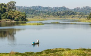Fishermen on Crocodile Lake, Cat Tien National Park Fishermen on Crocodile Lake, Cat Tien National Park