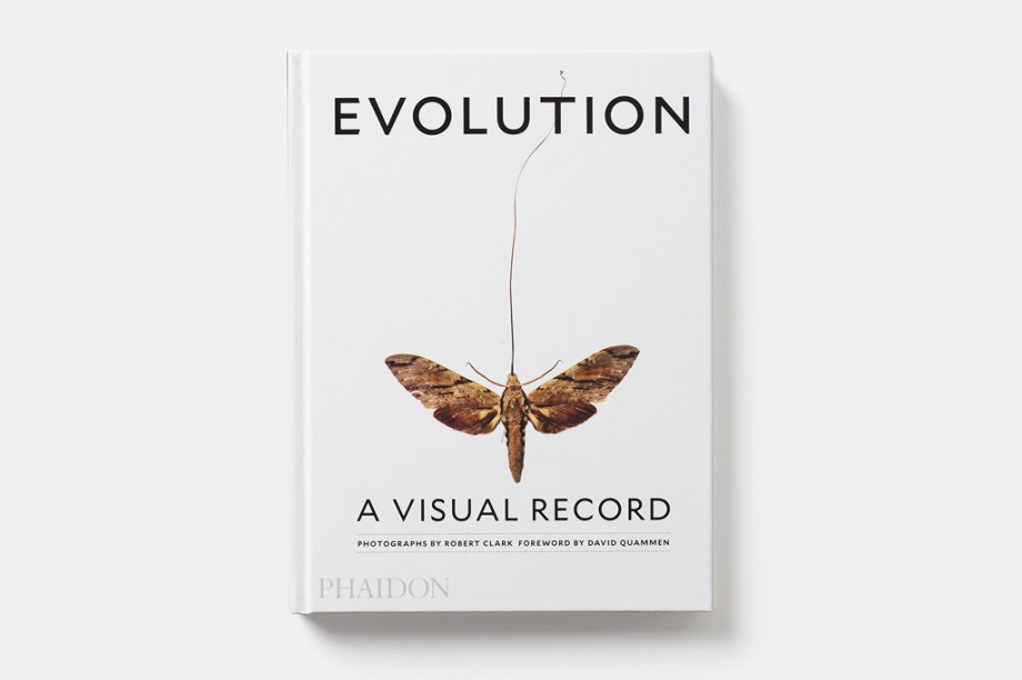 Livro <a href="https://www.phaidon.com/store/general-non-fiction/evolution-a-visual-record-9780714871189/" target="_blank">Evolution: a Visual Record</a>(2016), de Robert Clark - ainda sem título em português
