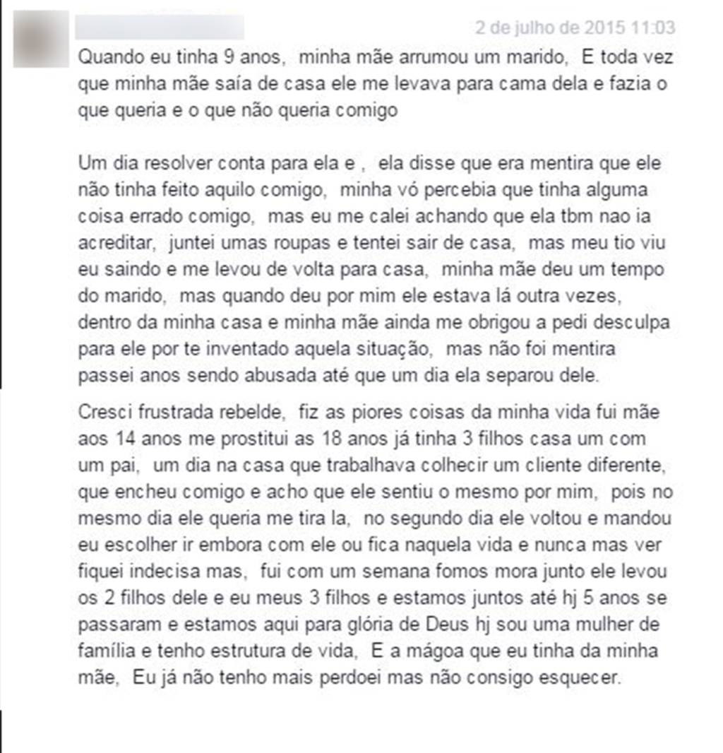 #ChegaDeSilêncio – 104 histórias de leitores que sofreram abuso sexual e/ou estupro
