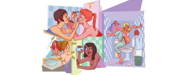 Por que as mulheres vão juntas ao banheiro?