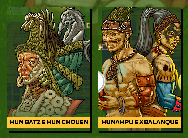Hun Batz E Hun Chouen Hunah Pu E Xbalanque Hun Batz E Hun Chouen Hunah Pu E Xbalanque