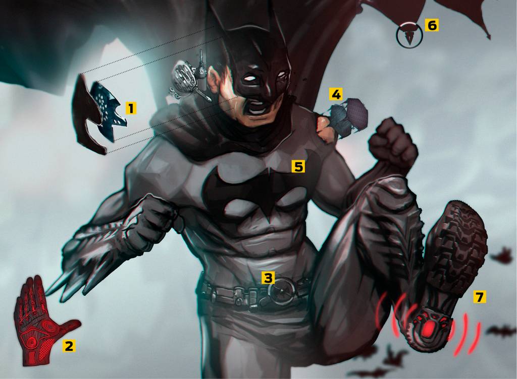 Infográfico: os segredos do traje do Batman