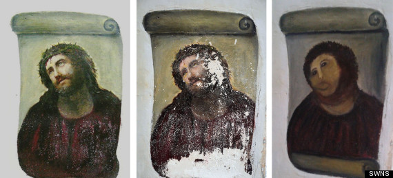 Idosa que fez pior restauração do mundo em ‘Ecce Homo’ quer direitos autorais da obra