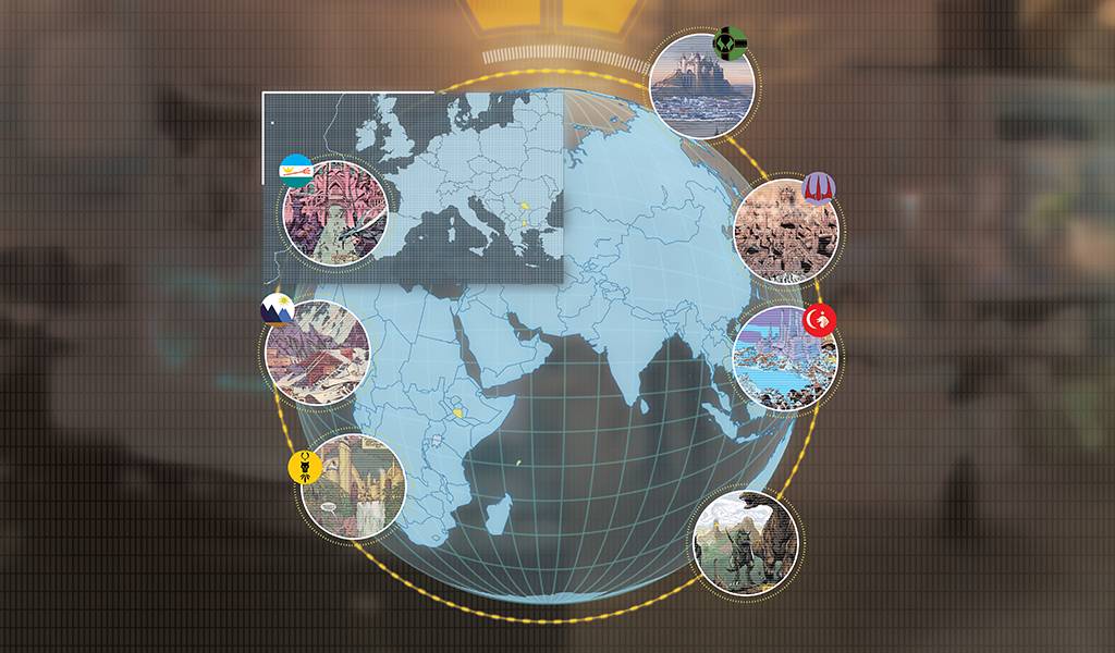 Como seria o mapa-múndi com os países fictícios da Marvel
