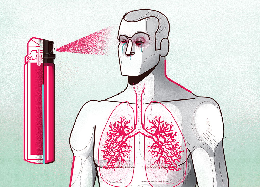 Como funciona o spray de pimenta?