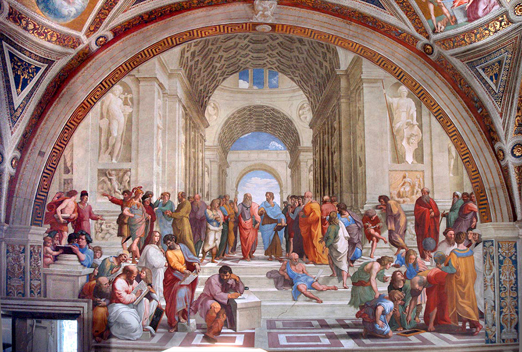 A escola de Atenas A escola de Atenas
