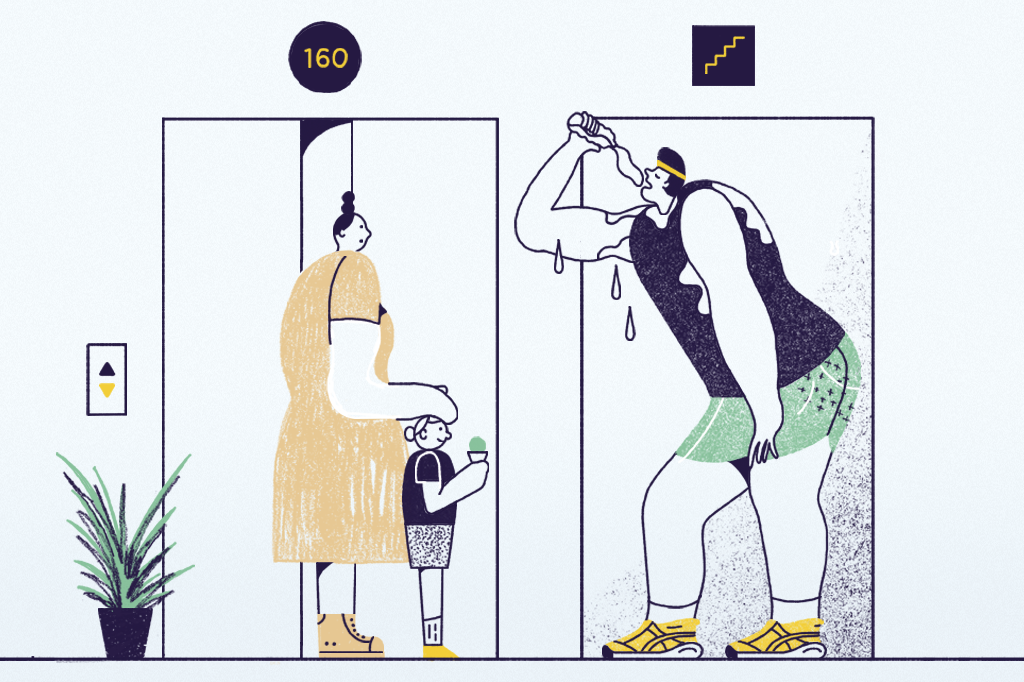 Quanto tempo eu levaria para subir o maior prédio do mundo de escada?