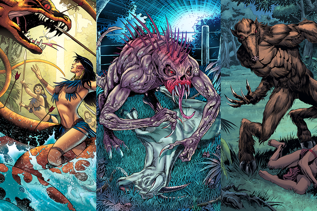 Quadrinhistas da Marvel e DC ilustram lendas brasileiras