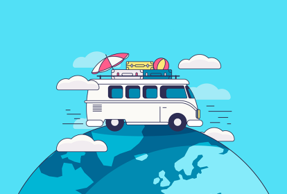 Kombi viajando