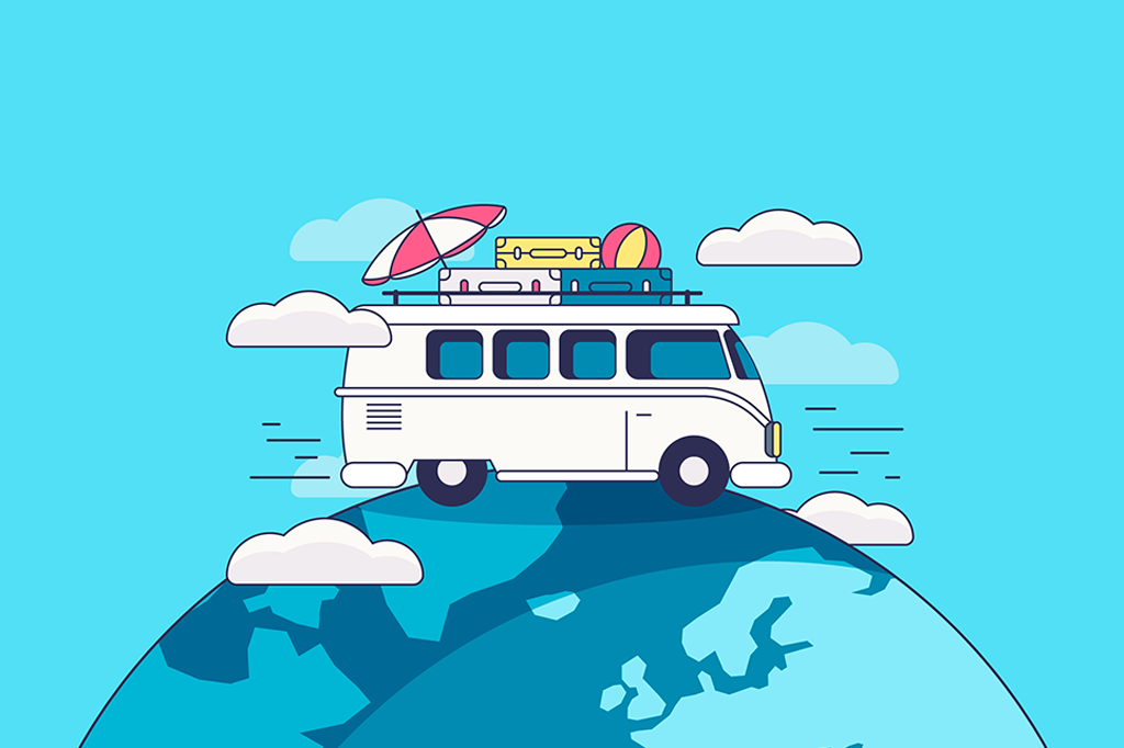 Kombi viajando