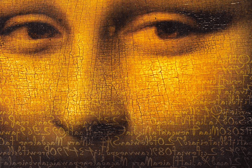 <strong>Nas pupilas de Mona Lisa há letrinhas miúdas, invisíveis a olho nu, pintadas por Da Vinci,</strong>