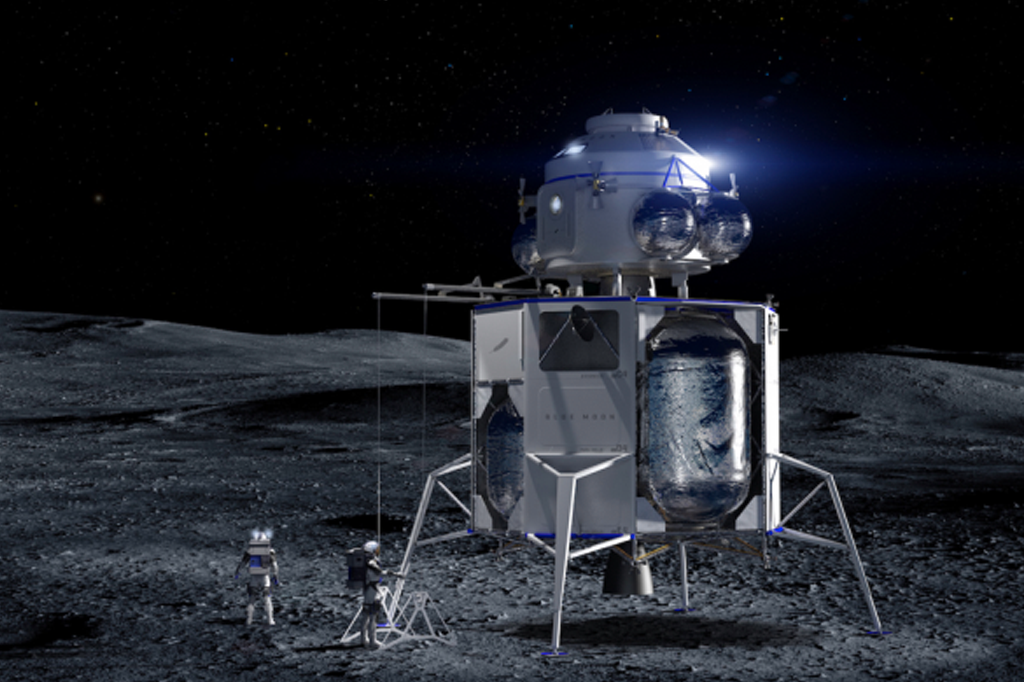 Jeff Bezos revela sonda espacial para levar humanos à Lua em 2024
