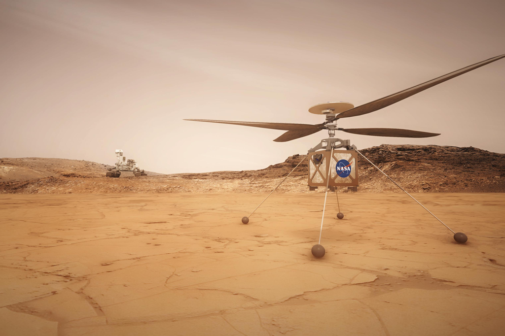 Nasa faz últimos ajustes no helicóptero feito para voar em Marte