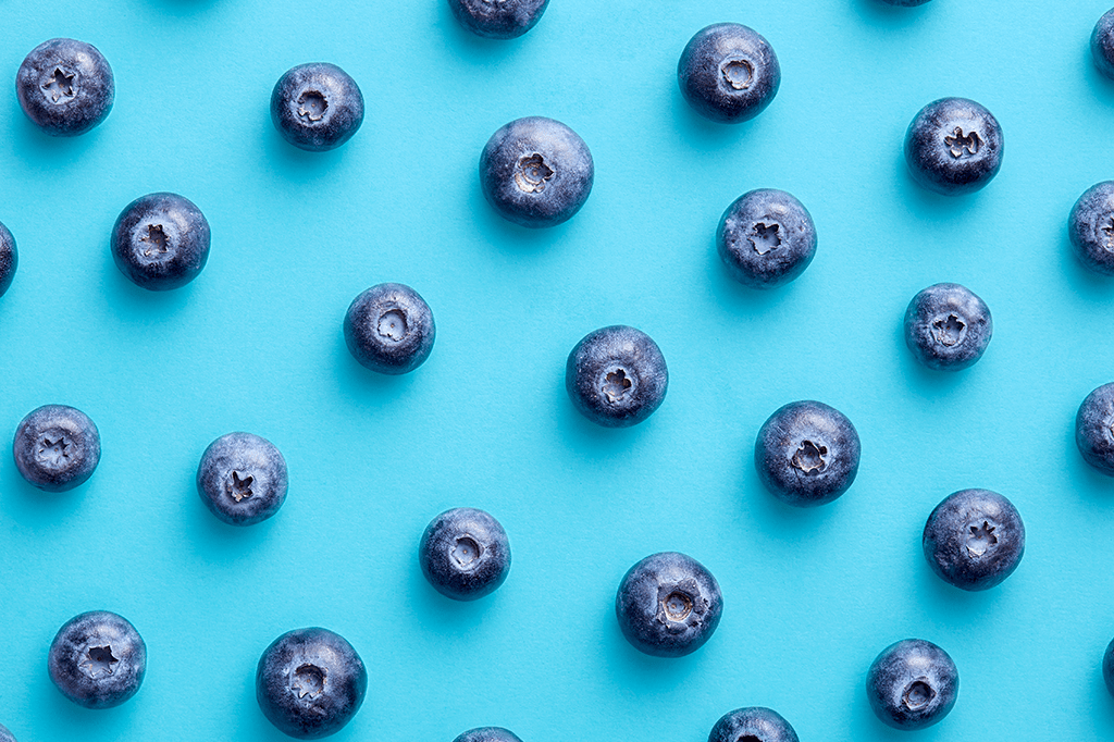 Existe algum alimento naturalmente azul?