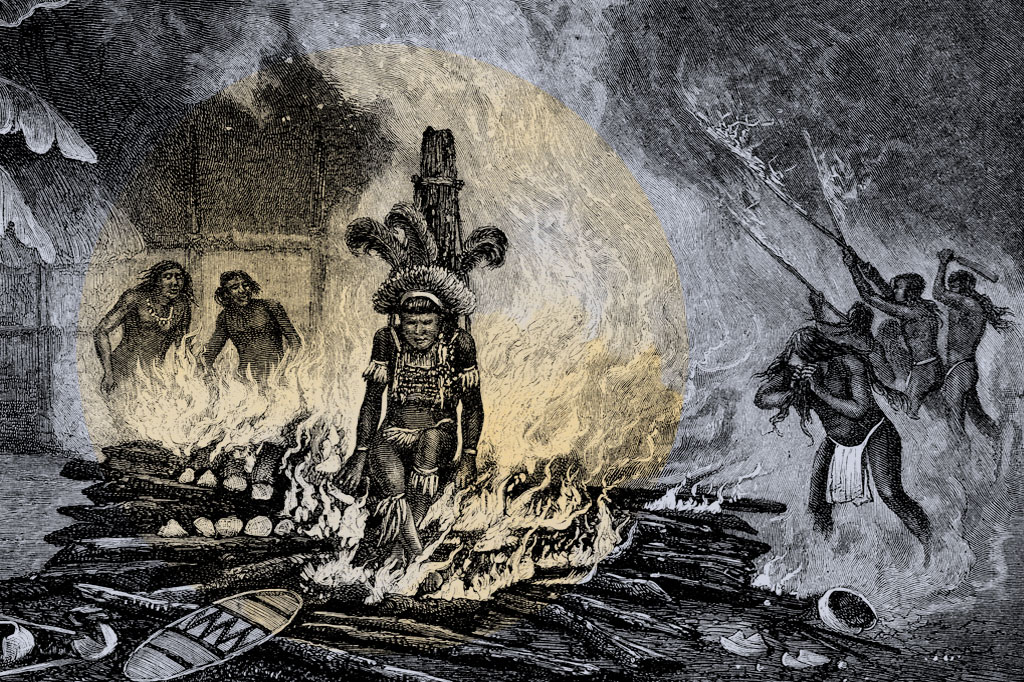 SI_Primeiros_Brasileiros_Choque_5 <strong>Os rituais de canibalismo incluíam uma encenação: o prisioneiro era libertado, mas apenas para ser capturado logo em seguida.</strong>