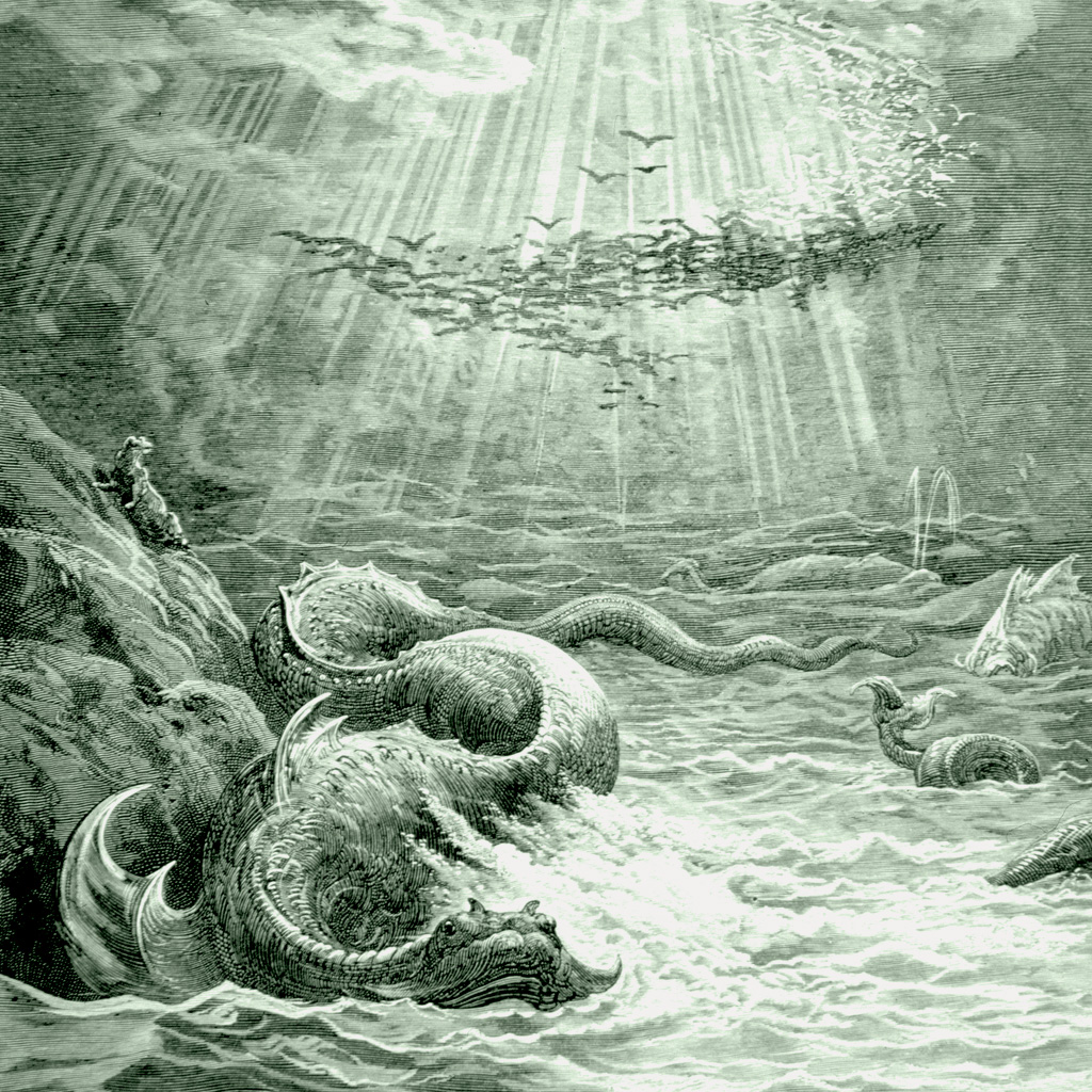 <strong>Leviatã, monstro marinho citado na Bíblia, tem semelhanças com figuras de outras mitologias do Oriente Próximo.</strong>