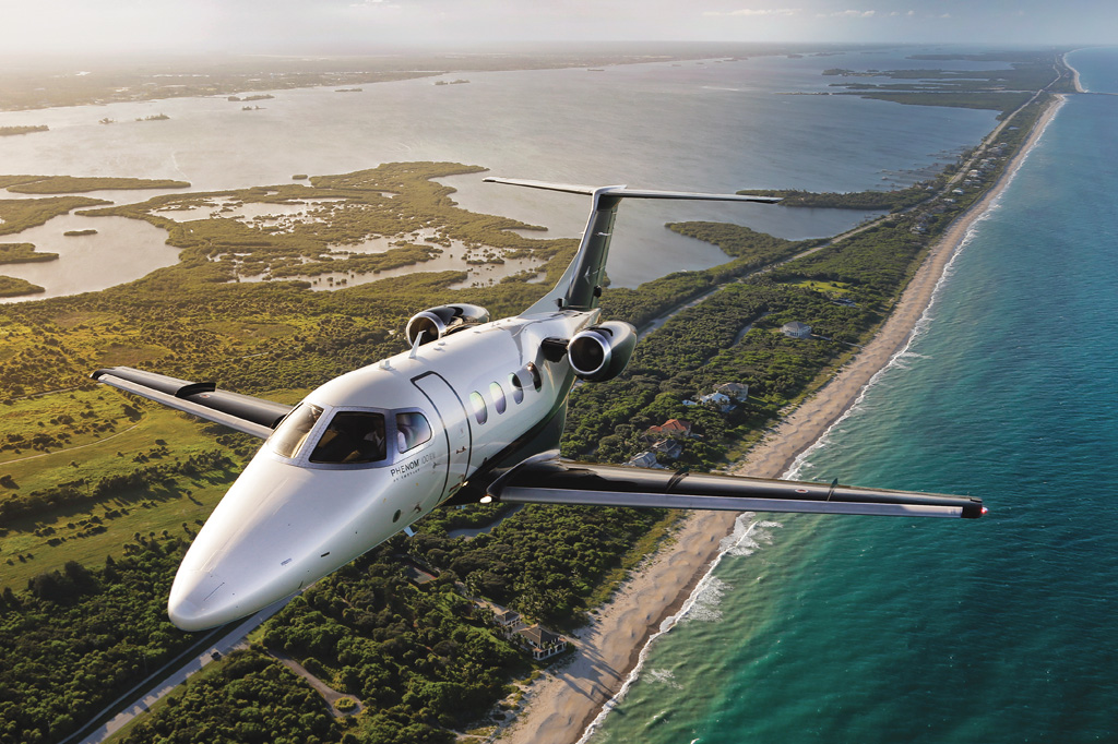 SI_Futuro_Aviacao_Cap8_5 <strong>Phenom 100EV: no mercado desde 2017, avião opera em condições de grande altitude e temperatura elevada.</strong>