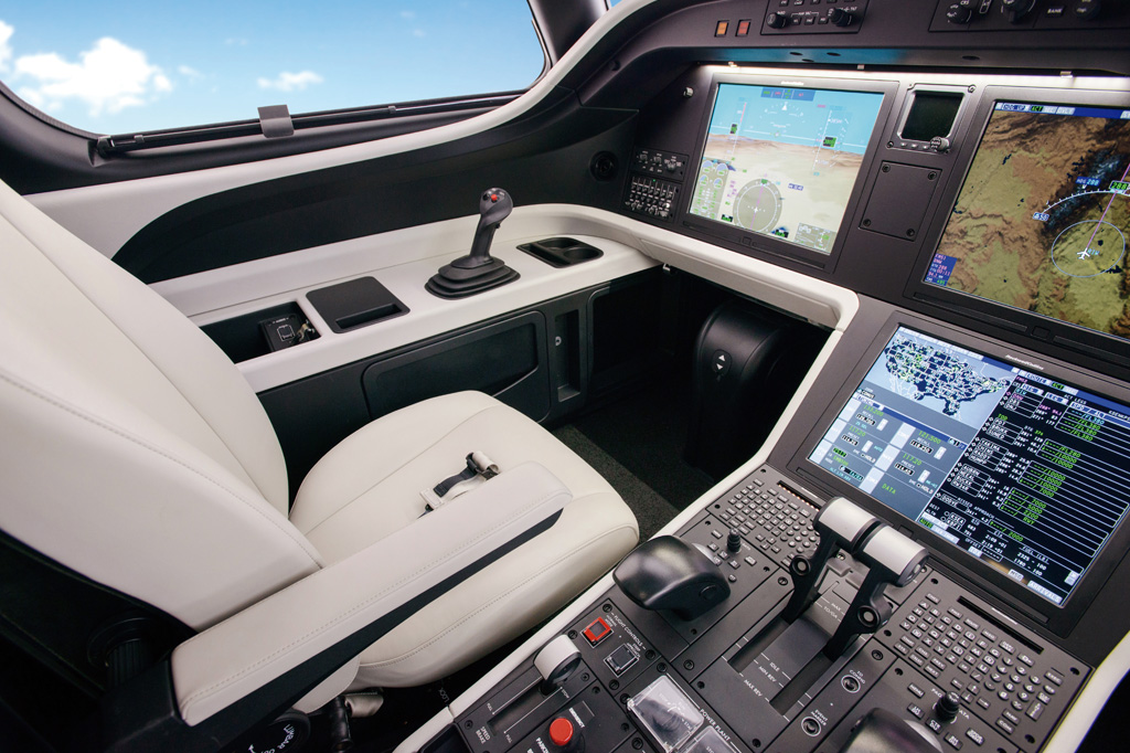 SI_Futuro_Aviacao_Cap8_6 <strong>Legacy 500: cockpit de última geração oferece comodidade à tripulação.</strong>