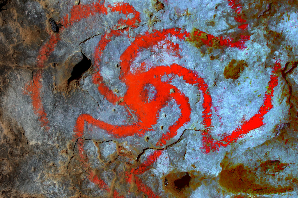 Pintura em caverna dos EUA indica que povos nativos usavam alucinógenos