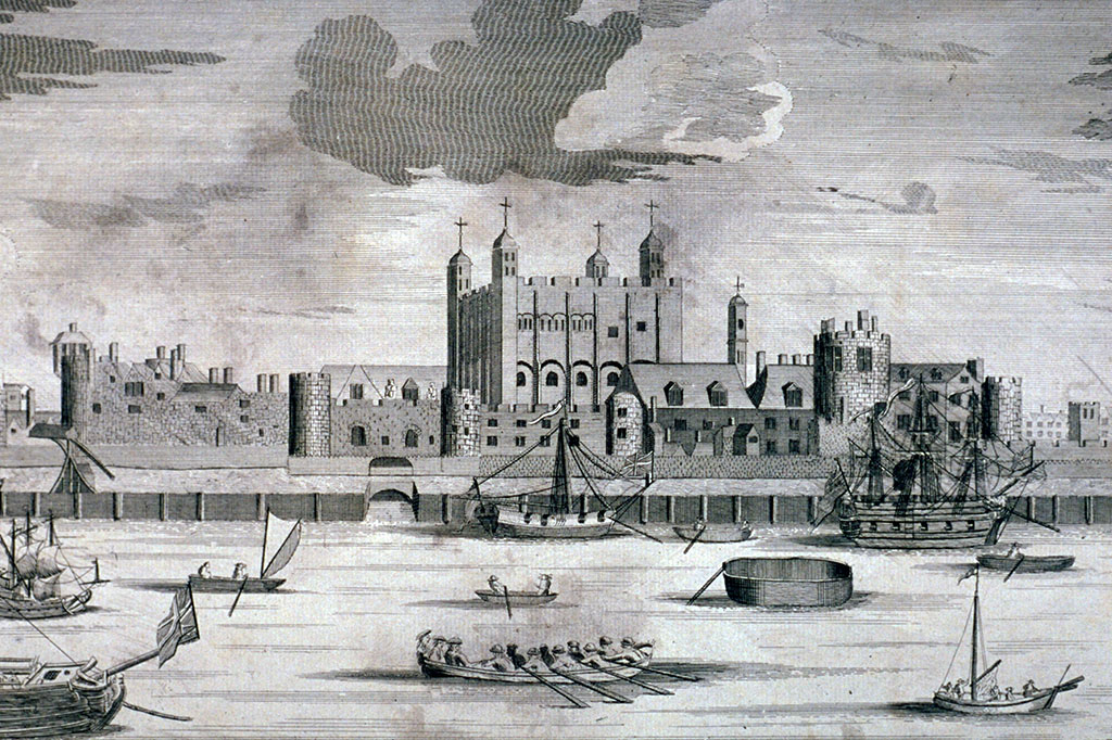 Tower of London, circa 1700.