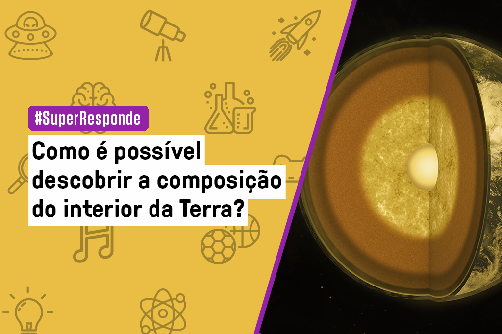 Como é possível descobrir a composição do interior da Terra?