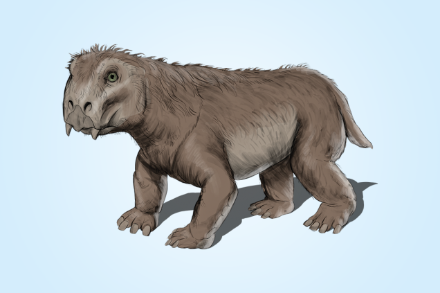 Lystrosaurus (250 Ma): Parece uma capivara com cara de tartaruga, mas é exatamente o oposto: um réptil que começava a adquirir características de mamífero. Lystrosaurus (250 Ma): Parece uma capivara com cara de tartaruga, mas é exatamente o oposto: um réptil que começava a adquirir características de mamífero.