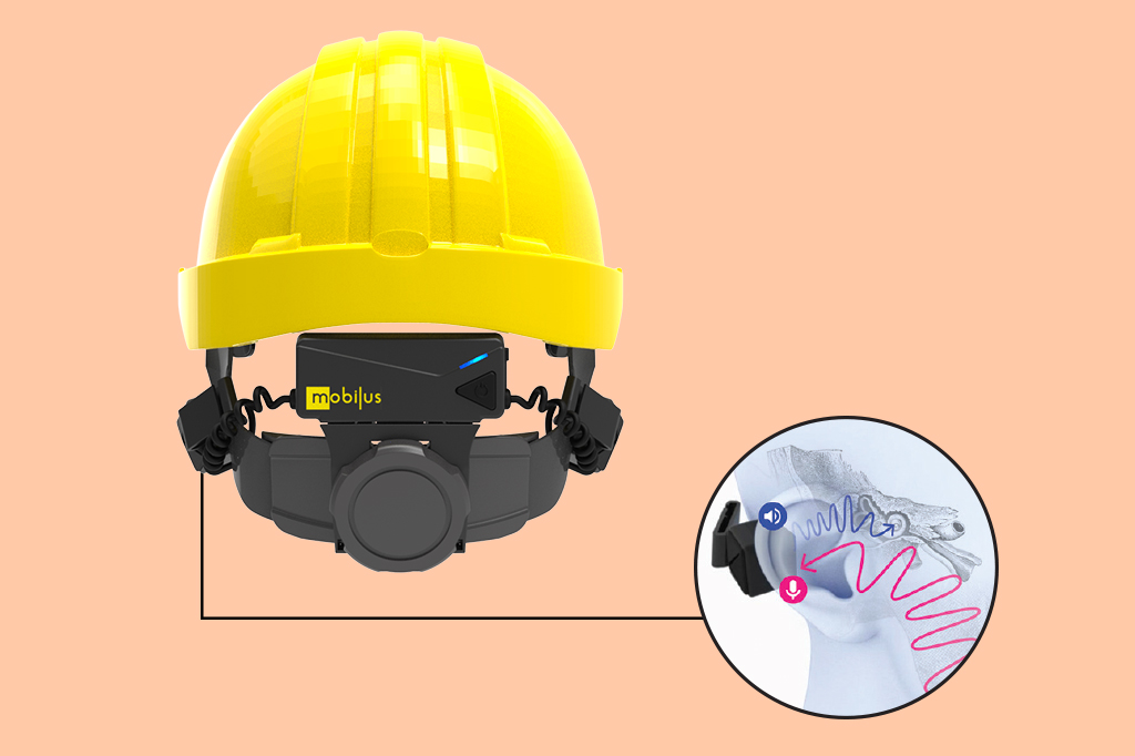 O capacete que transmite som pelos ossos