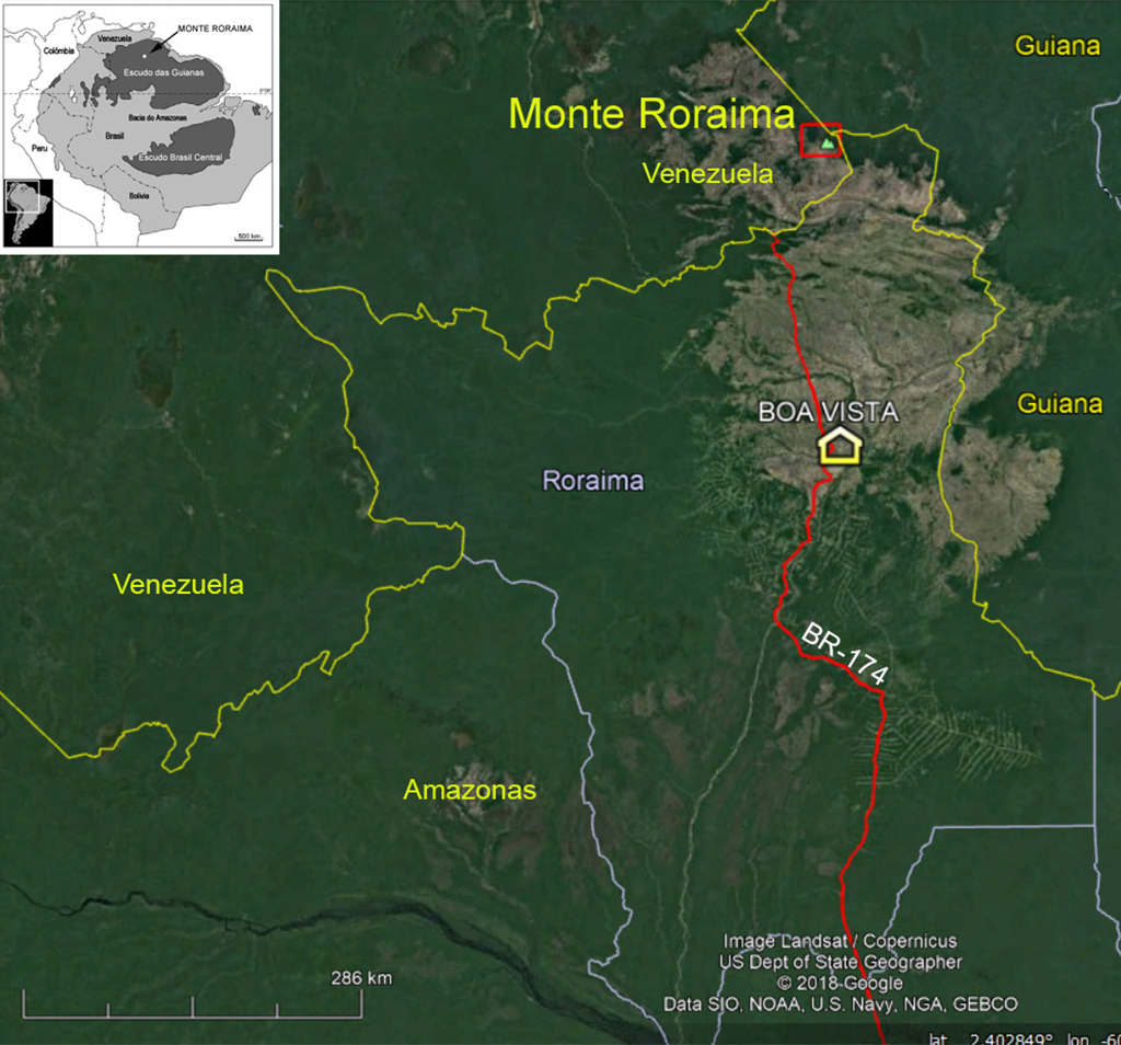 Deriva Continental Neste Monte, você pode estar no Brasil, Guiana e Venezuela ao mesmo tempo 4 .