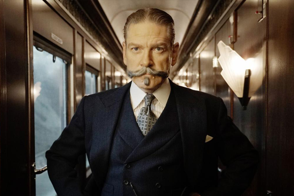Uma breve história das adaptações de Agatha Christie para o cinema 2 Hercule Poirot, interpretado por Kenneth Branagh, no filme Morte no Nilo.
