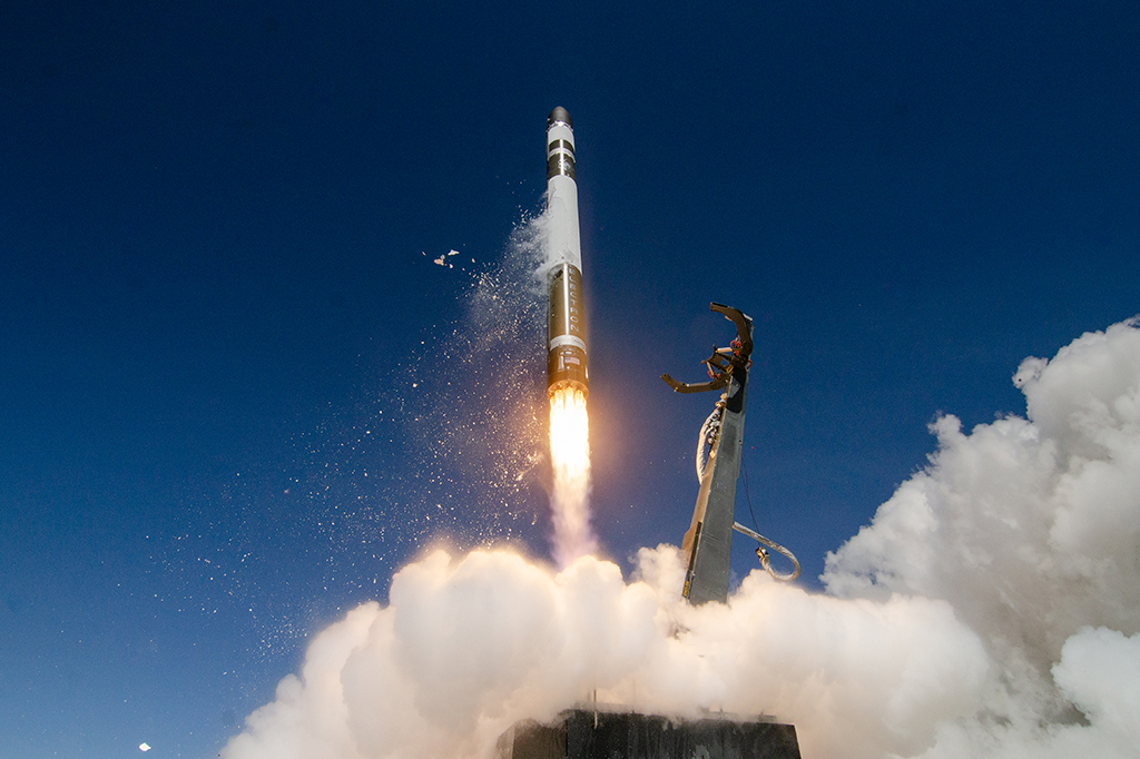 Imagem do lançamento do foguete.