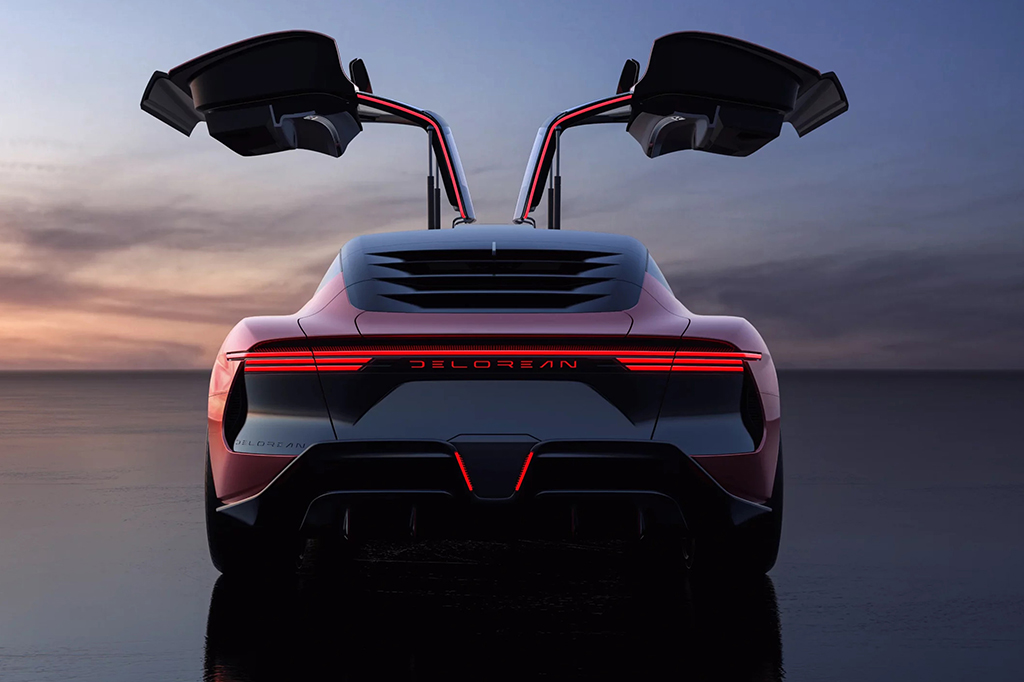 Imagem da parte traseira do carro Alpha5.