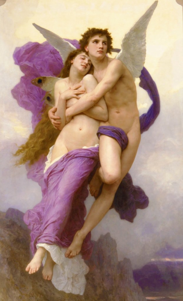 cupido_02 Pintura de Cupido e Psiquê feita por William-Adolphe Bouguereau.