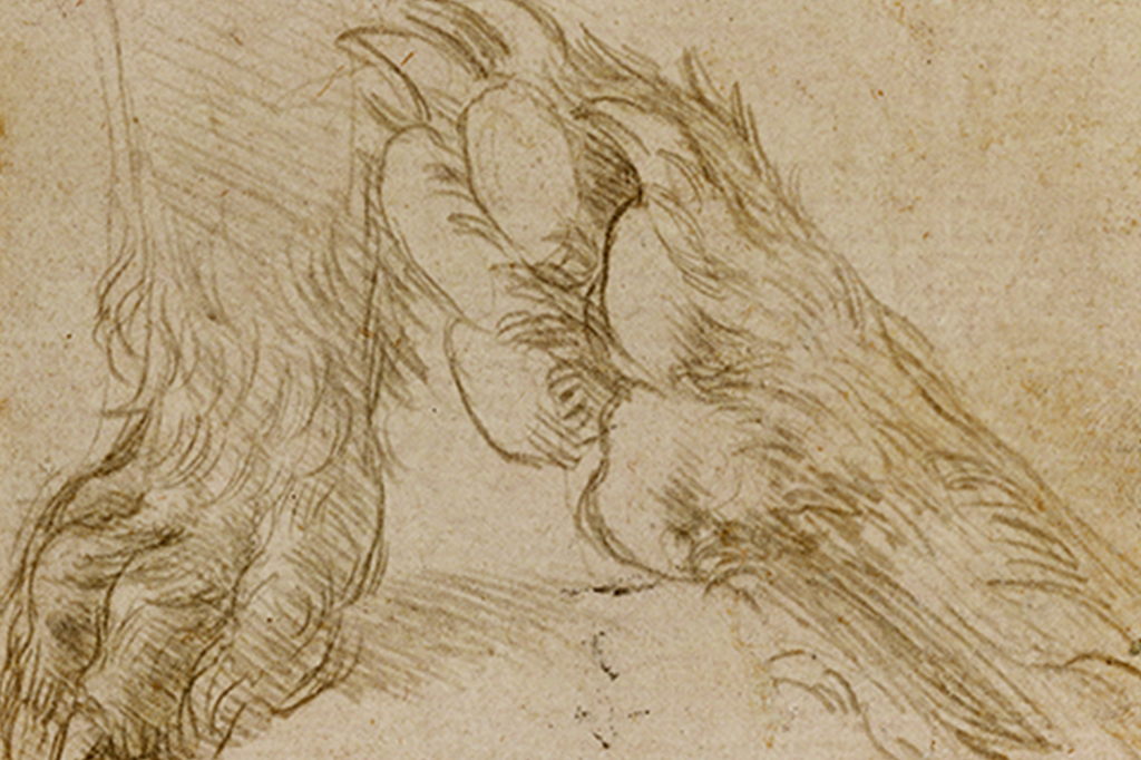 0330_retrato_caes_layout_site5 Leonardo da Vinci, Studies of a Dog's Paw (verso), National Galleries of Scotland.