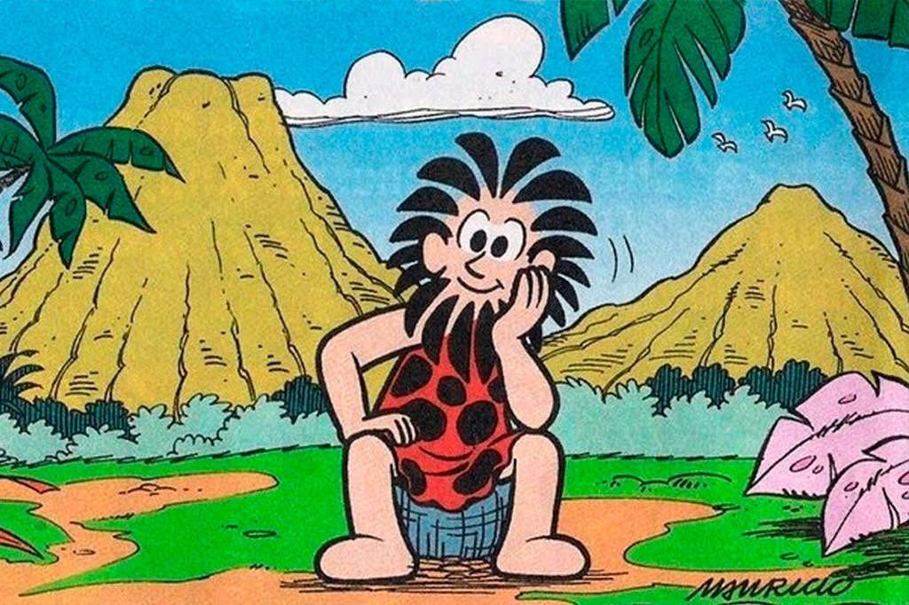 Ilustração do Piteco, personagem da Turma da Monica.