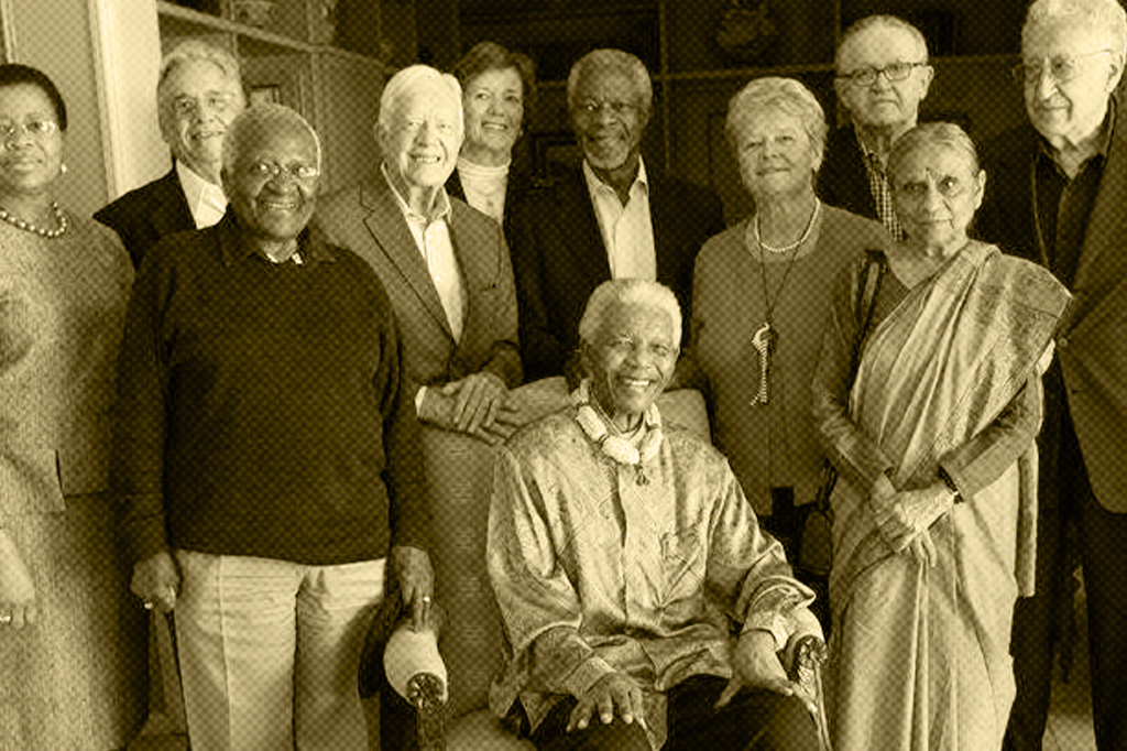 Retrato do grupo The Elders.