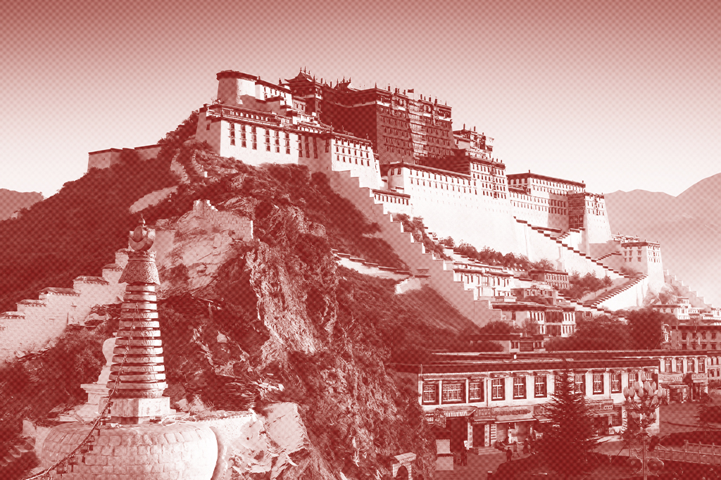 Paisagem do Tibet, na China.