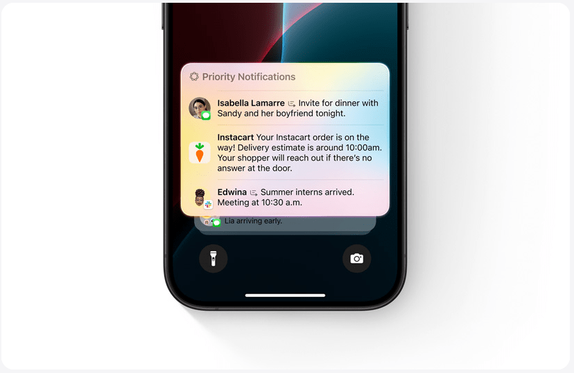iOS – priority notifications apple-ia