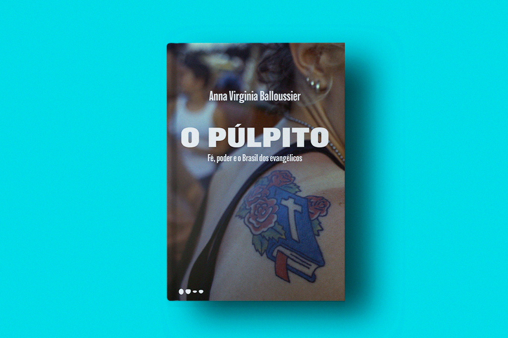 SI_465_Playlist_pulpito_layout_site Imagem do livro O Púlpito em fundo azul.