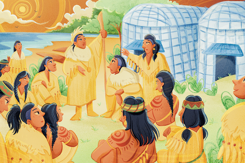 Ilustra&ccedil;&atilde;o do povo ind&iacute;gena