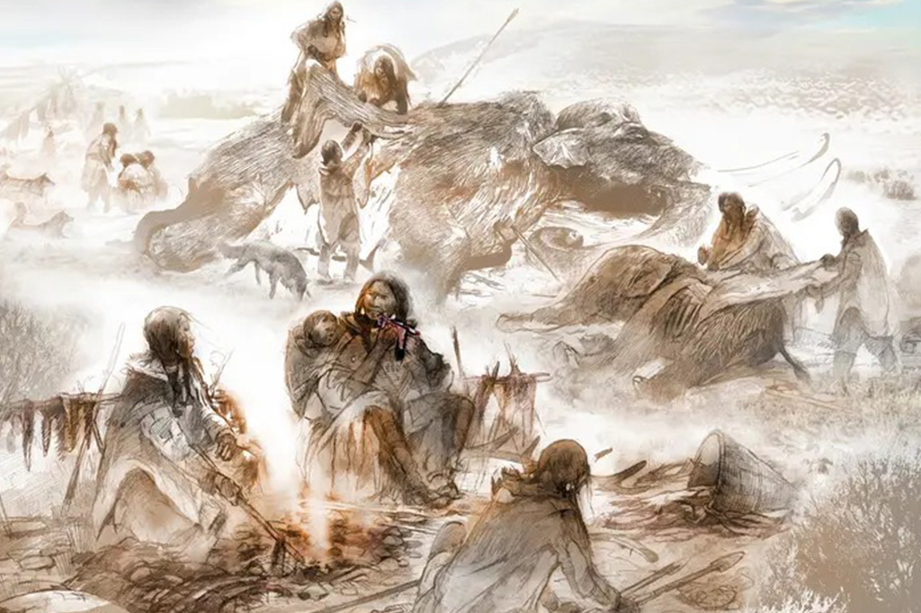 Reconstrução de dieta pré-histórica revela que mamutes eram o prato principal