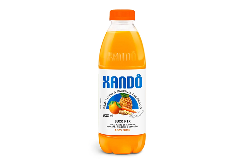 Imagem de uma garrafa de suco de frutas.